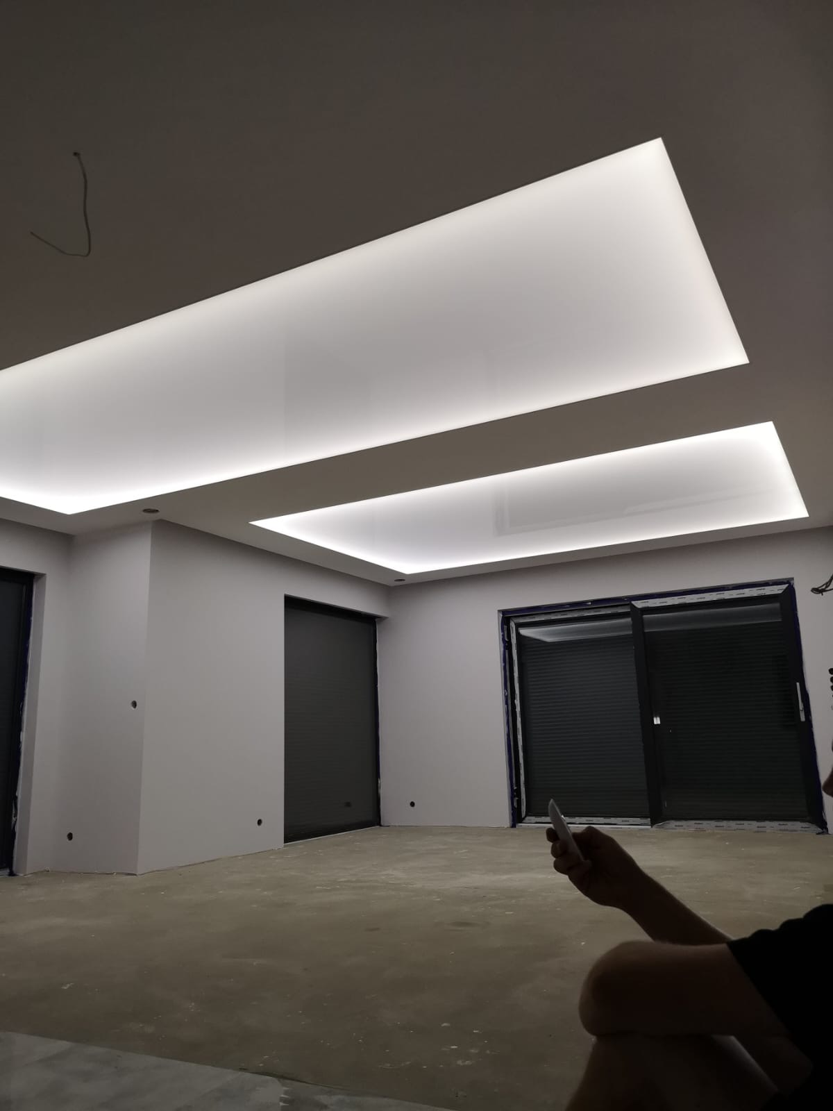 Sufit transparentny satyna mat